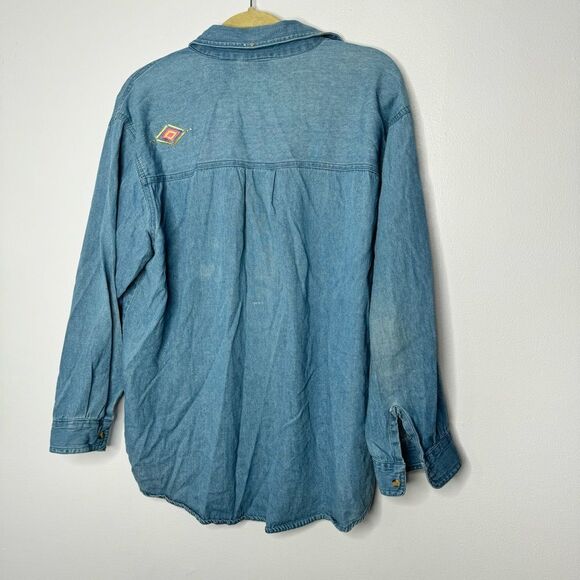 Vintage PTNY denim button down shirt size XL - Picture 6 of 6